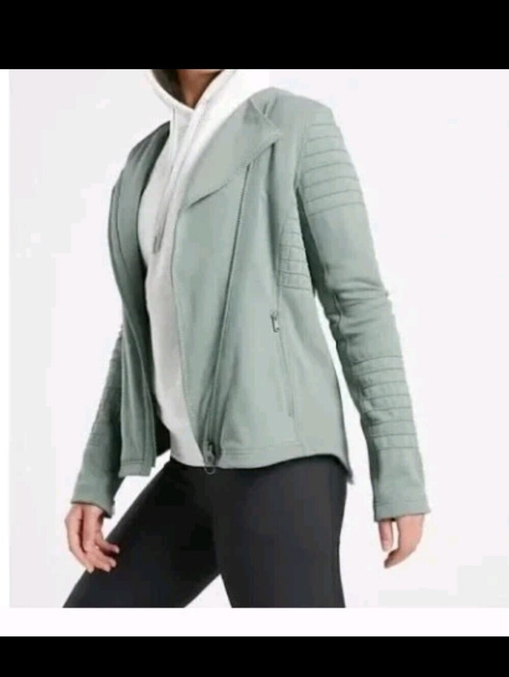 Athleta Soft Tech Asymmetrical Moto Jacket